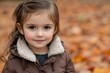 © ChaoticMind - A little girl stands in her autumn coat, surrounded by fallen leaves, exuding warmth and nostalgia in a scene filled with the playful essence of fall.