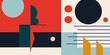 © ADDICTIVE STOCK - Geometric shapes and patterns in a Brutalist design setting
