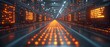 © THE IZEL ART - a futuristic vector of a package tracking system using augmented reality. augmented reality in logistics and shipping, smart packaging and tracking technology, future of supply chain management