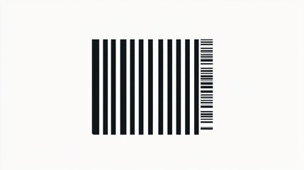 simple, classic barcode icon with bold black lines, isolated on white background