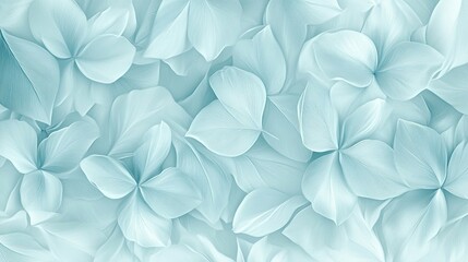 delicate flowers and leaves blend in a dreamy teal to yellow gradient, enriched by soft focus light 