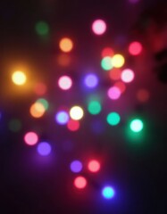 Wall Mural - Multicolor abstract festive bokeh background