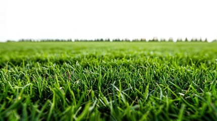 Sticker - Close-up View of Lush Green Grass Blades