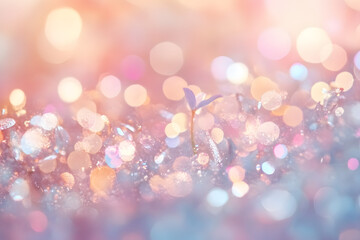 pastel glitter bokeh christmas bright illuminated.