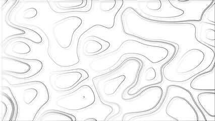 Wall Mural - Abstract background with waves Geographic mountain relief. Contour maps.