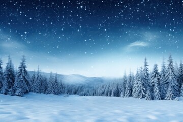 Wall Mural - Snow landscape outdoors nature.