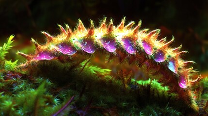 Wall Mural - Vibrant Macro Photography of Moss in Nature