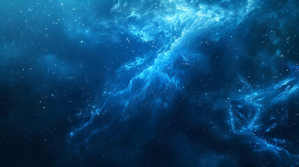 wide blue nebula starry sky technology sci-fi background material