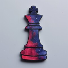 Sticker - Acrylic pouring Chess chess game smoke pipe.