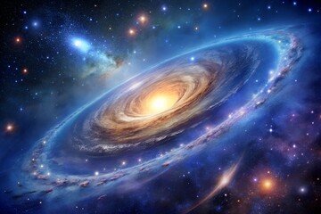 Wall Mural - background with stars, space galaxy background, background with space, galaxy in the space with star