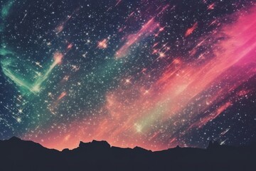 Falling stars space backgrounds astronomy.