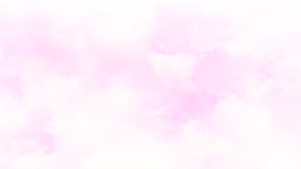 Wall Mural - background with clouds on pink sky vector. beautiful white clouds and clear pink sky.