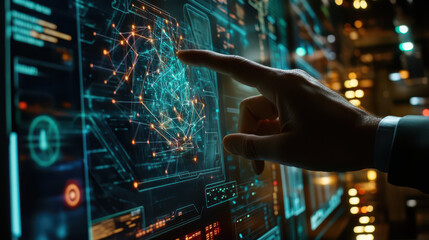 hands of the person with a computer