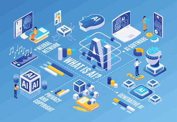 Artificial Intelligence Concepts and Applications Illustration