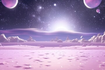 Wall Mural - fancy galaxy landscape astronomy outdoors.