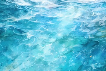 Wall Mural - Clear water texture backgrounds turquoise outdoors.