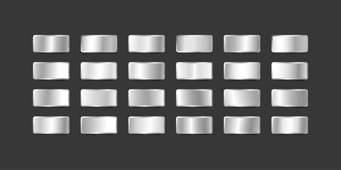 Metallic grey or silver colour gradient