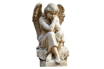 Poster - Angel sculpture statue art.