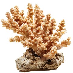 small coral reef isolated on transparent background