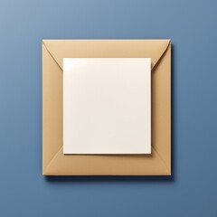 Canvas Print - Blue packaging  paper simplicity rectangle.