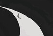 © AKIO - solitude concept art. single lifestyle man walking alone in the night. looking for exit door on path - way. abstract minimal art