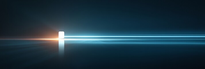 Wall Mural - holographic home icon on sleek gradient background, minimalist design, soft glow, futuristic aesthet
