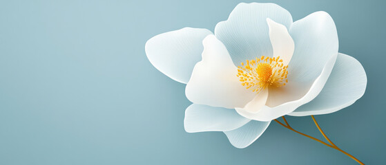 Ikebana with translucent petals and glowing stems, Ikebana, ethereal floral art concept