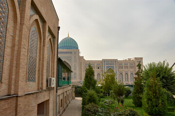 Tashkent, Uzbekistan;September,16,2024;Islamic Architecture at Hazrati Imam Complex