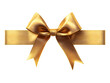 © Prasanth - White gift voucher with gold ribbon and bow. Discount coupon. Isolated on white and transparent background, png