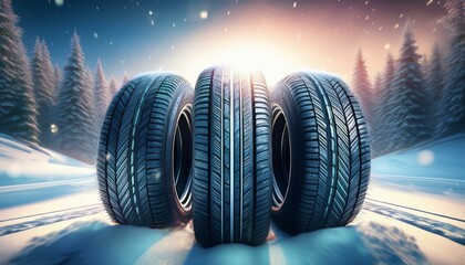 Sticker - Winter tyres concept