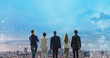 © metamorworks - Multinational people looking at city and statistical data concept