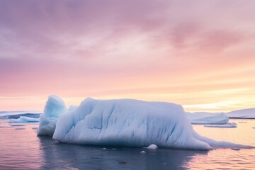 Wall Mural - Iceberg glacier nature landscape.