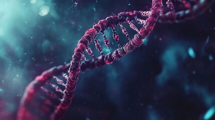Wall Mural - dna helix: a microscopic view of life's code