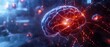 © Purichaya - A vibrant, abstract representation of a human brain with glowing neural connections and energy bursts.