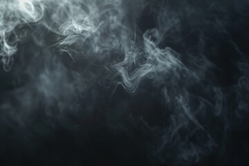 Sticker - Soft mist backgrounds black smoke.