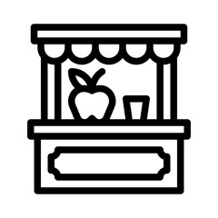 Wall Mural - Fruit Stand line icon