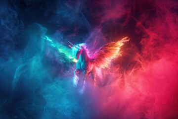 Poster - Bioluminescence pegasus background backgrounds angel fire.