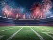 © warunthorn - Fireworks Stadium.