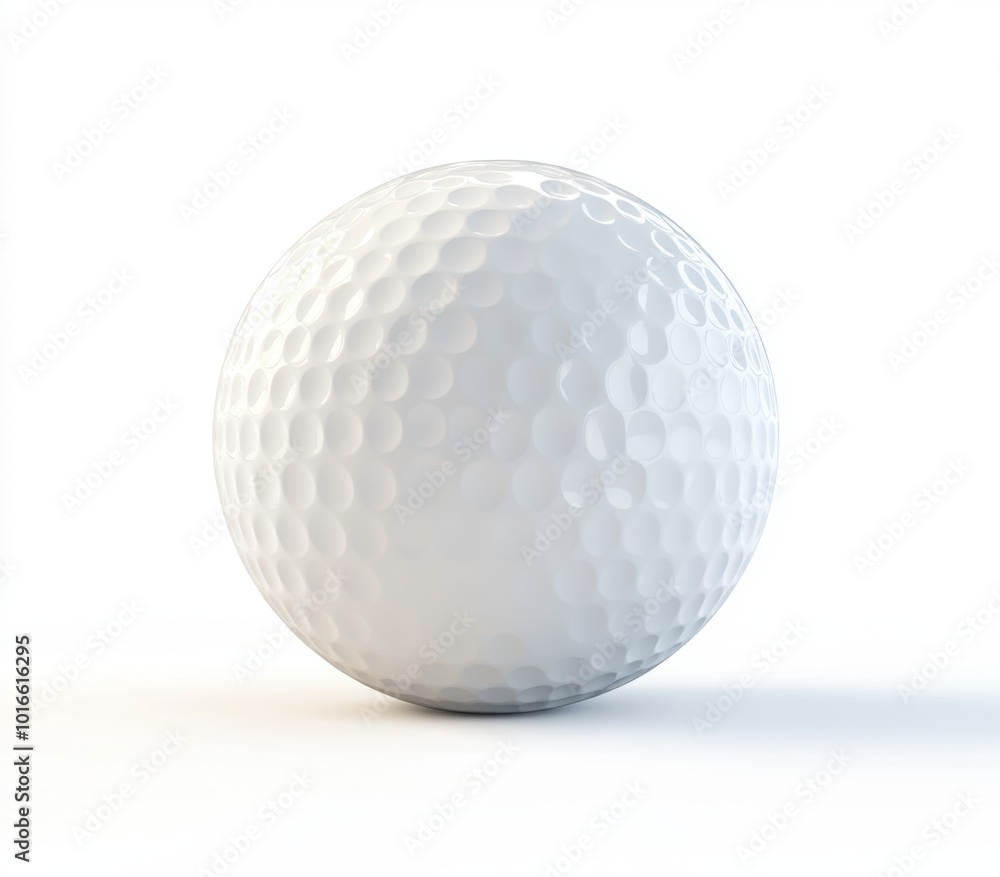 Golf Ball Isolated.