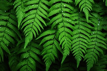 Sticker - Fern leaves fern backgrounds plant.