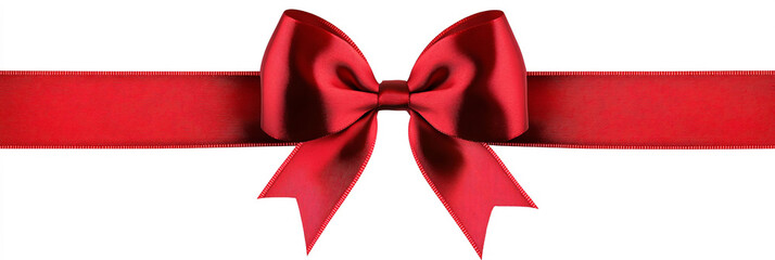 red gift bow