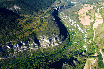 canyon of the ebro river, pesquera de ebro, burgos, castilla y leon, spain