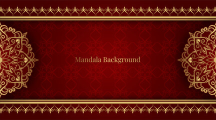 Sticker - Luxury background with ornamental mandala