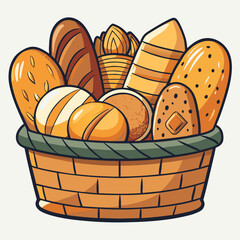 Bread vector illustration.