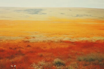 Sticker - Minimal-large grassland landscape outdoors nature.