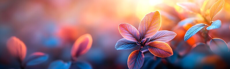 Leinwandbilder - A vibrant, colorful close-up of flowers with a dreamy, soft-focus background.