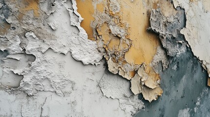 Textured Wall with Peeling Paint