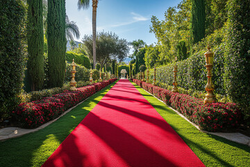 Red Carpet, traditionally marking the route taken by heads of state on ceremonial and formal occasions, royal families and celebrities VIP walk