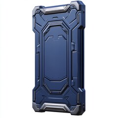 Wall Mural - a futuristic background of blue glowing technology revealing a sci-fi ui frame hud background
