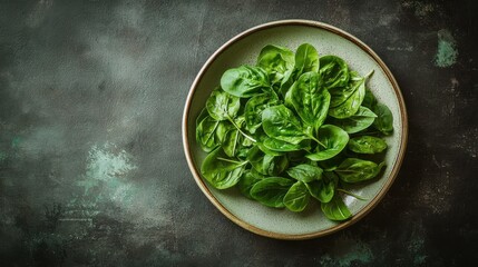 Fresh Lettuce Leaves in a Bowl